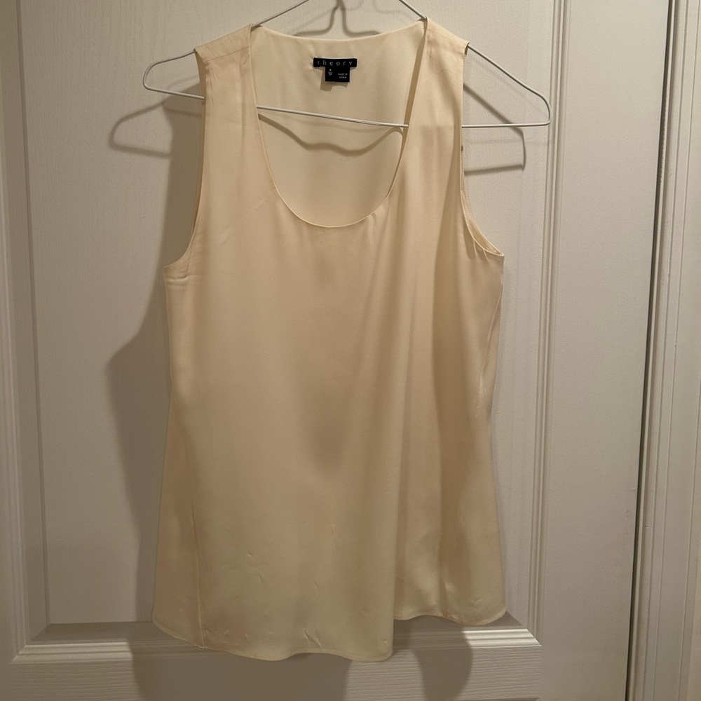 Theory Cream Tank Top